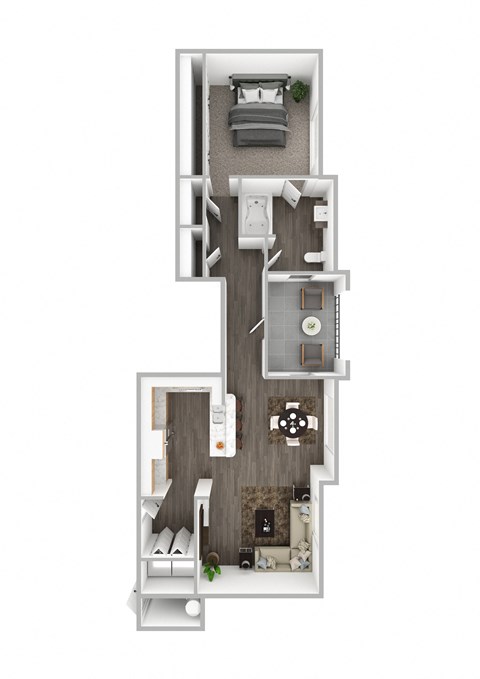 Cobalt Floor Plan at The Michael B Townhomes and Flats, Las Vegas Nevada